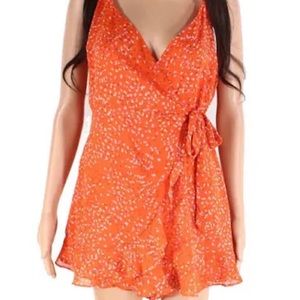 LUSH ORANGE CONFETTI ROMPER 🍊💜🌻